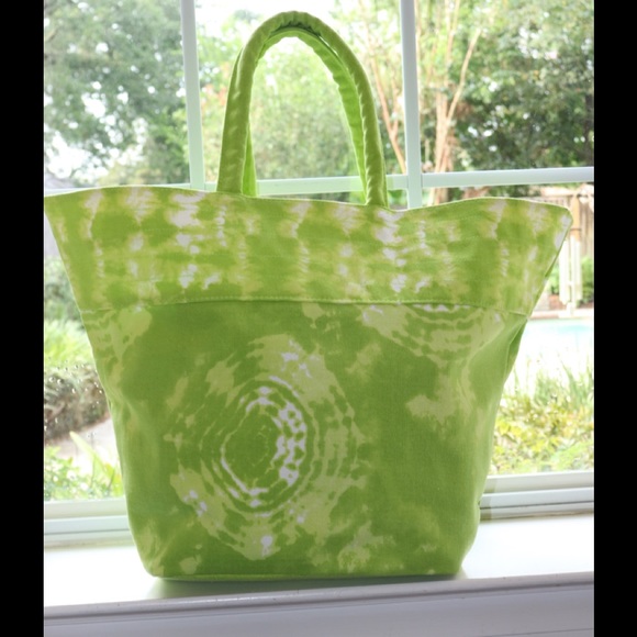 NO BOUNDARIES GREEN/WHITE CANVAS TOTE - Picture 3 of 9